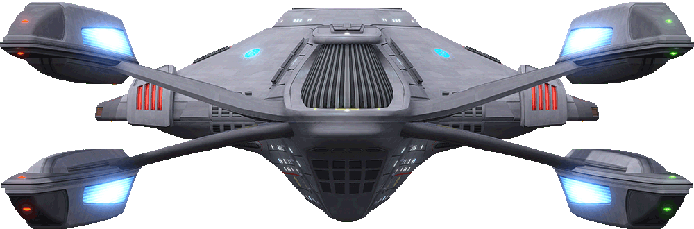 Rear view of the USS Typhon